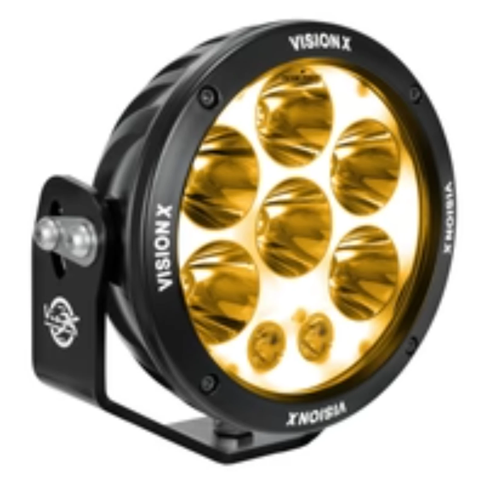 PAIR OF 6.7" CANNON ADV AMBER HALO 8 LED LIGHT MIXED BEAM INCLUDING HARNESS - Image 10