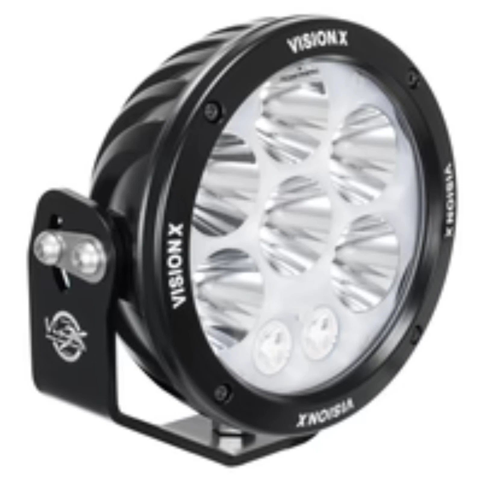 PAIR OF 6.7" CANNON ADV AMBER HALO 8 LED LIGHT MIXED BEAM INCLUDING HARNESS - Image 5
