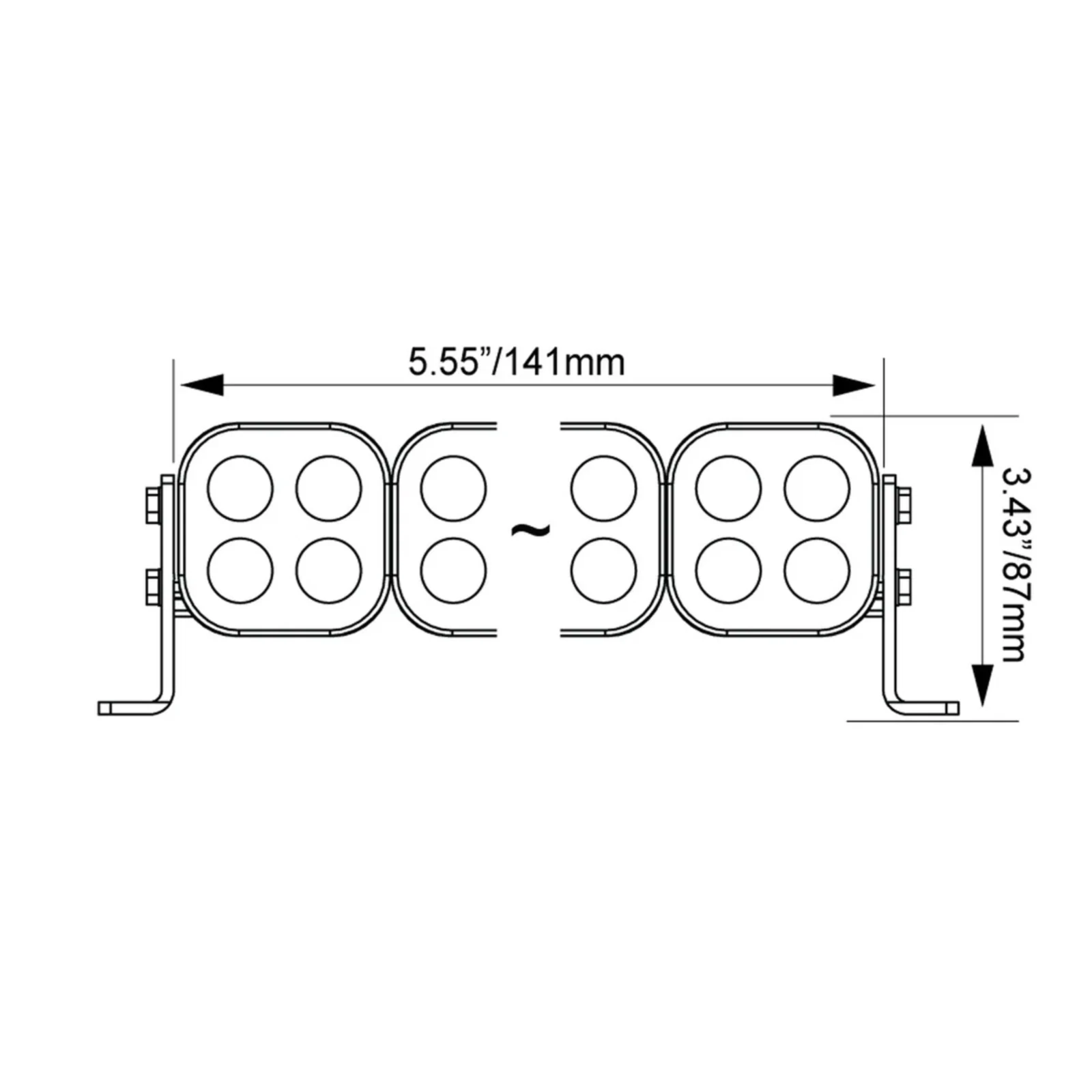UNITE SERIES 6" BLACKOUT AMBER SPOT BEAM - Image 5