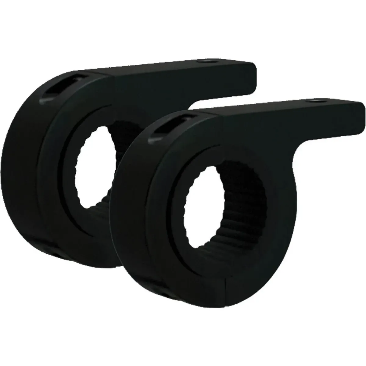 PAIR OF BLACK 1.50" TUBE FRAME MOUNTING CLAMP (FOR M8 MOUNTING BOLT)