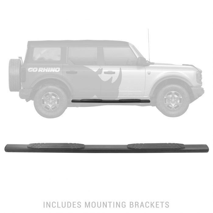 Go Rhino 104412973T - 4" 1000 Series SideSteps With Mounting Bracket Kit - Textured Black