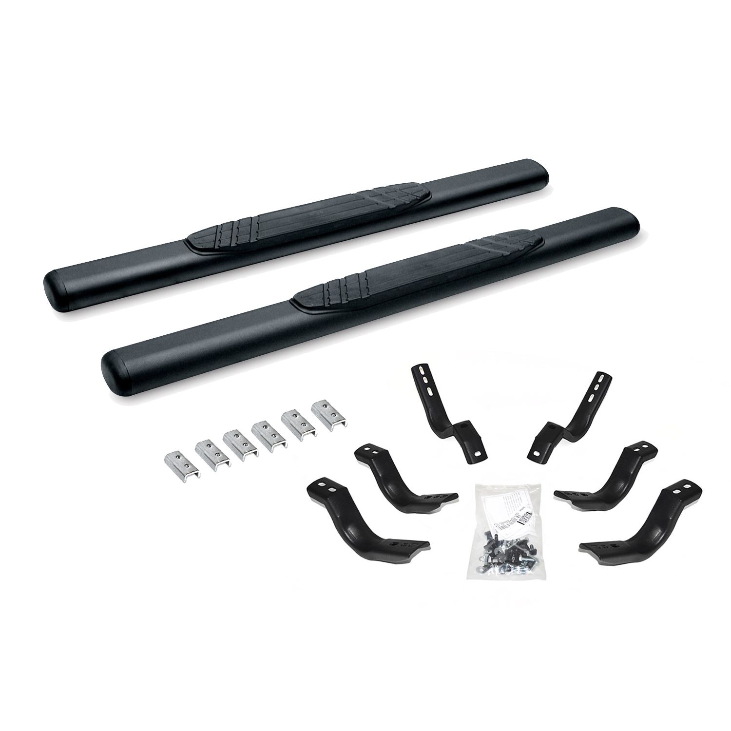 Go Rhino 684409952T - 4" OE Xtreme SideSteps With Mounting Bracket Kit - Textured Black