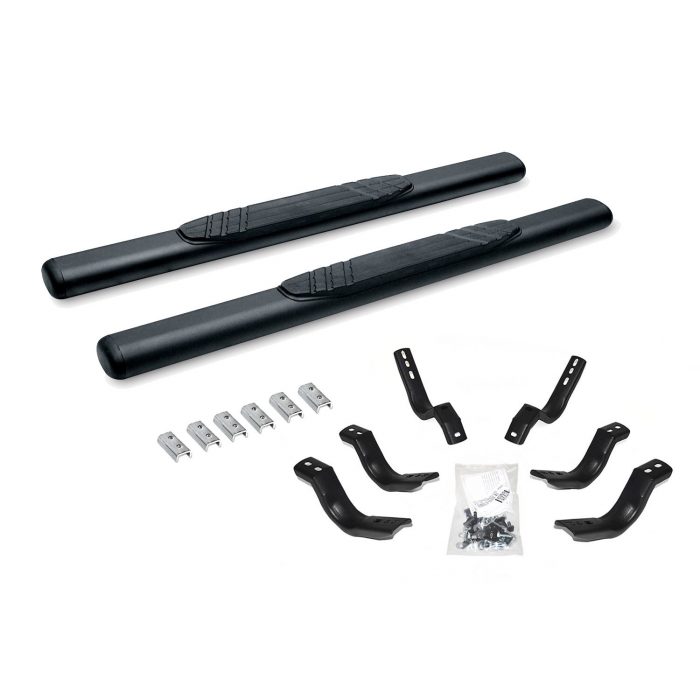 Go Rhino 684412652T - 4" OE Xtreme SideSteps With Mounting Bracket Kit - Textured Black