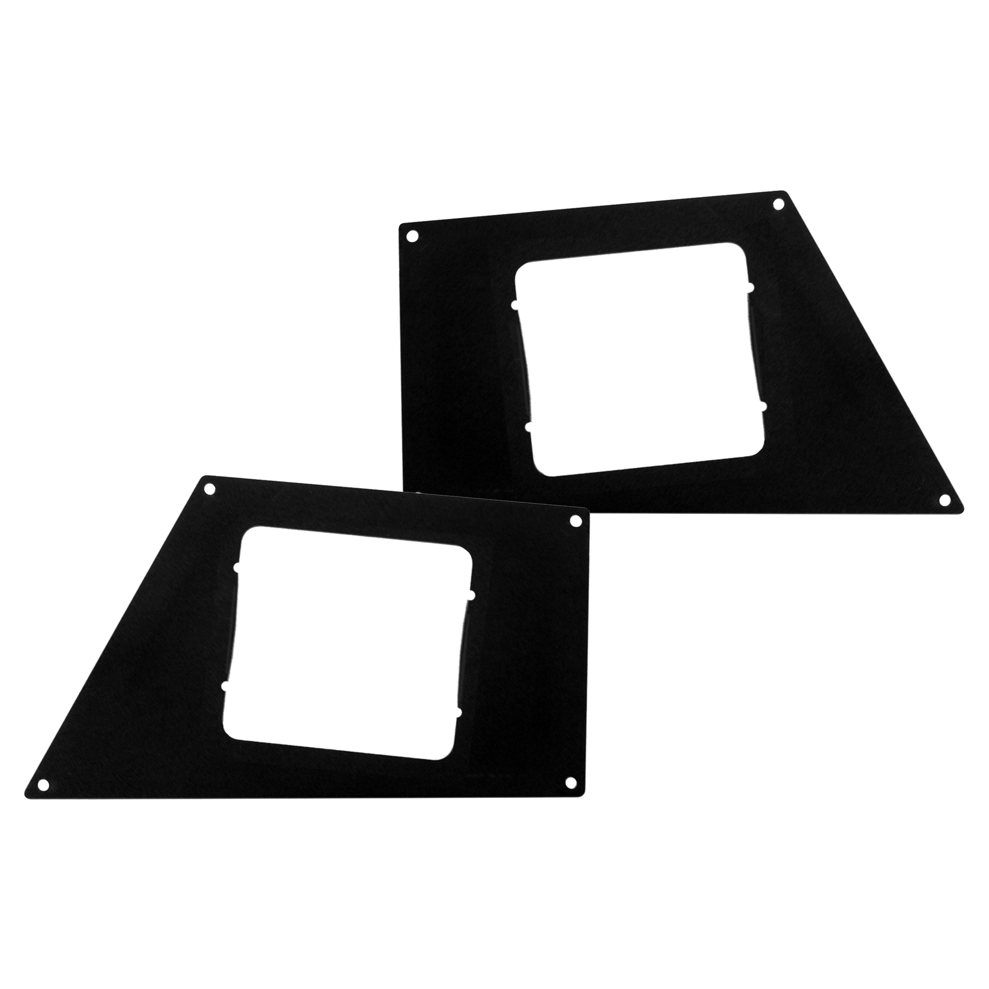 Go Rhino 241733T - BR5/BR10 Front Light Plates (4x4 Surface Mount) - Textured Black