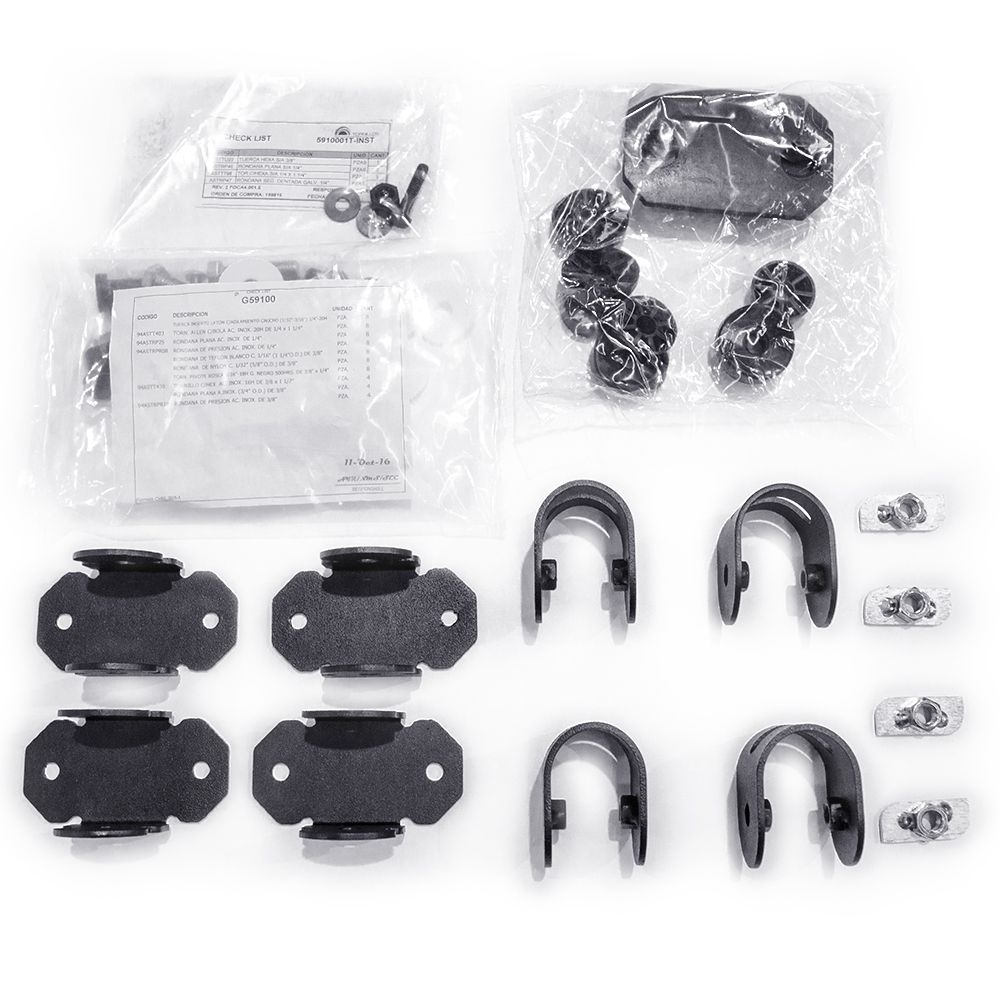 Go Rhino 5910000T - SRM Rack Mounting Kit - Adjustable Multi-Axis Mount - Textured Black