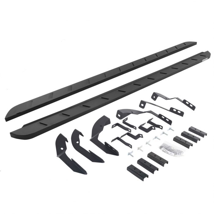 Go Rhino 63404280SPC - RB10 Slim Line Running Boards With Mounting Brackets - Textured Black