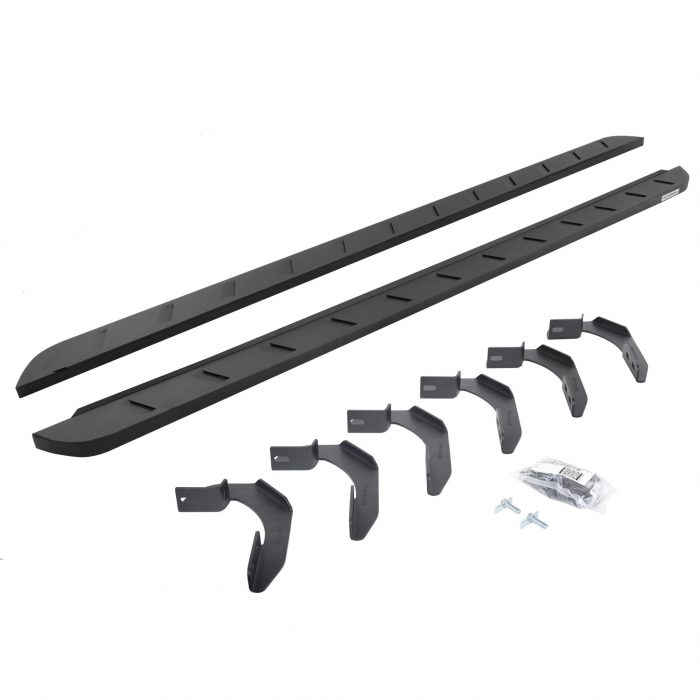 Go Rhino 63412680SPC - RB10 Slim Line Running Boards With Mounting Brackets - Textured Black