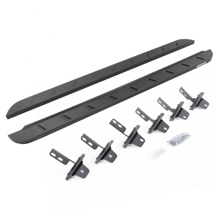 Go Rhino 63412973SPC - RB10 Slim Line Running Boards With Mounting Brackets - Textured Black
