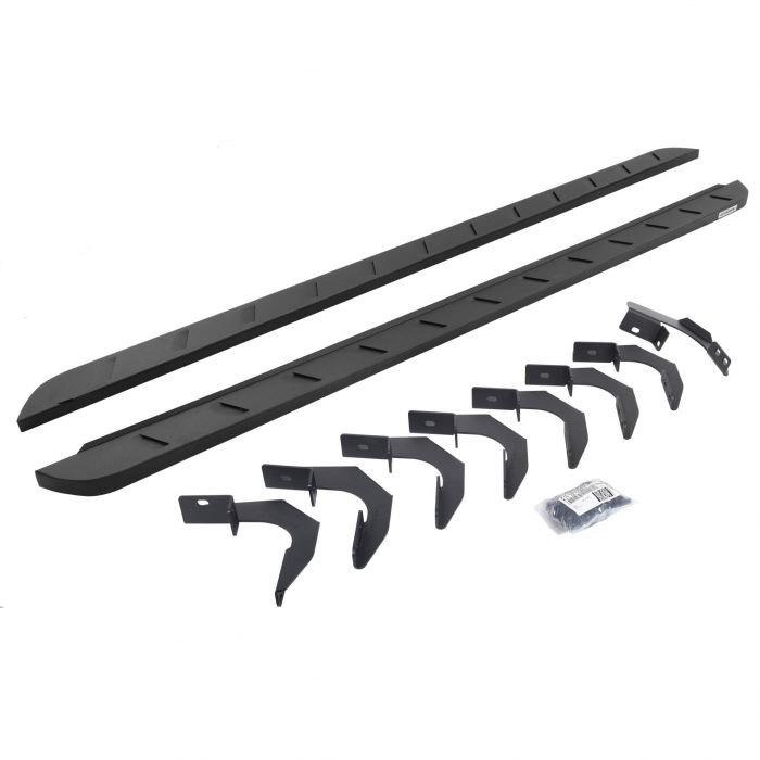 Go Rhino 63423580SPC - RB10 Slim Line Running Boards With Mounting Brackets - Textured Black