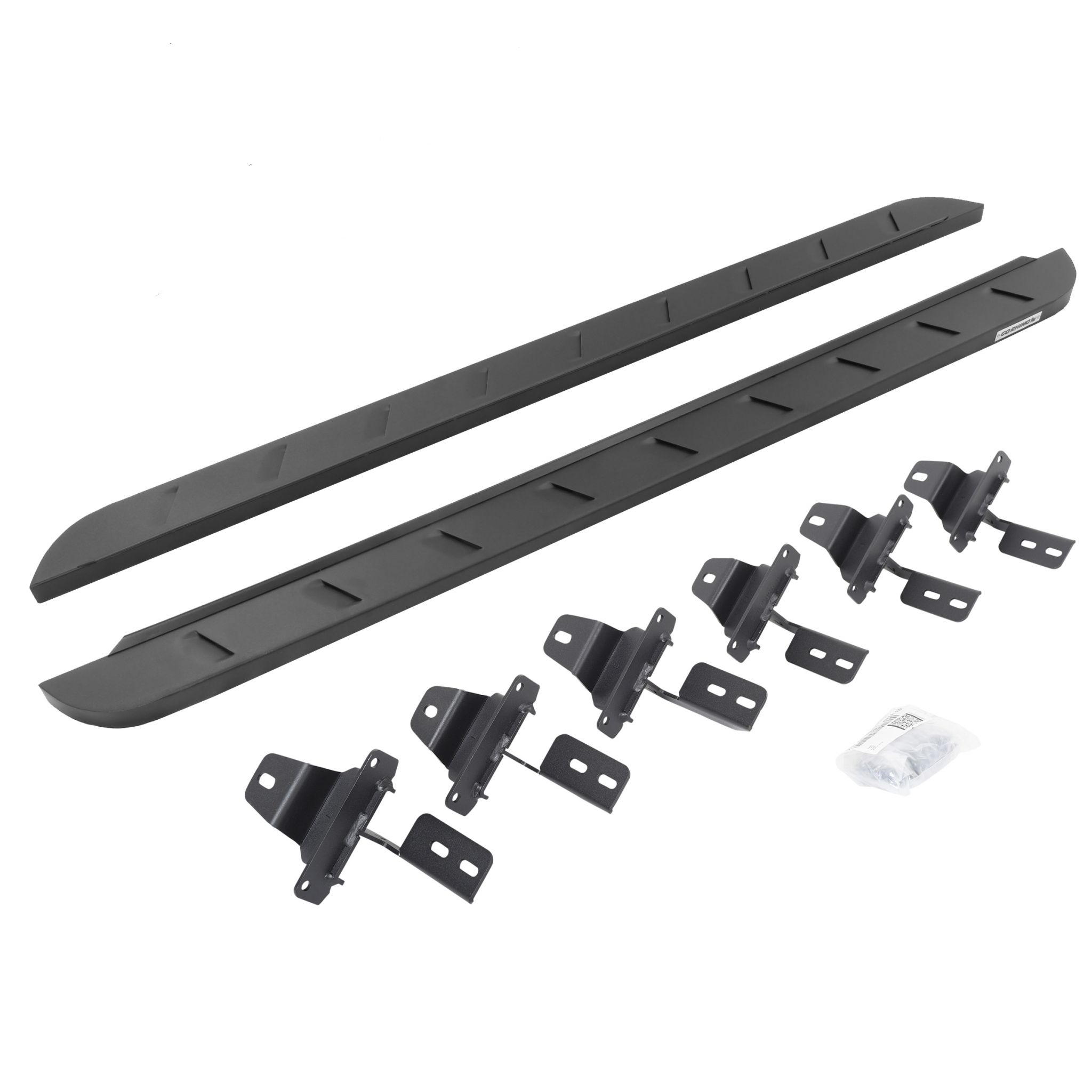 Go Rhino 63450673SPC - RB10 Slim Line Running Boards With Mounting Brackets - Textured Black