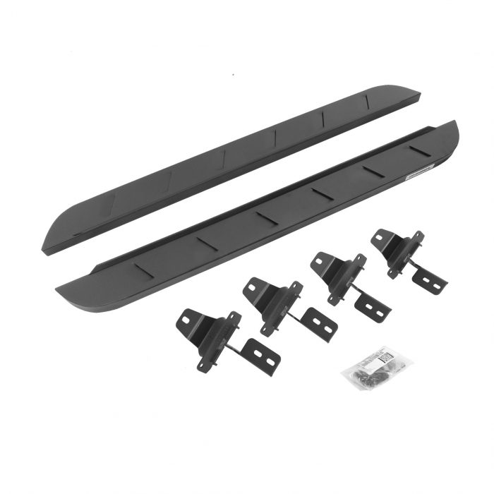 Go Rhino 63492748SPC - RB10 Slim Line Running Boards With Mounting Brackets - Textured Black