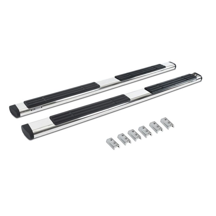 Go Rhino 686439987PS - 6" OE Xtreme SideSteps With Mounting Bracket Kit - Polished Stainless Steel