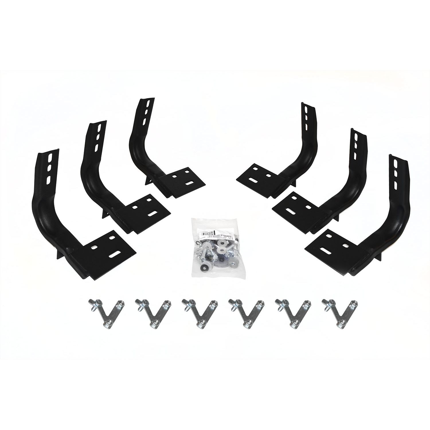 Go Rhino 6840995 - OE Xtreme Side Steps - Mounting Brackets Only -Textured Black