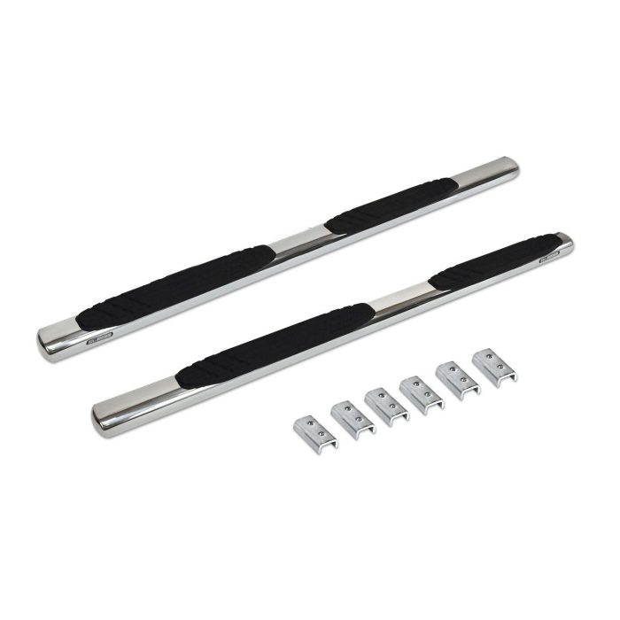 Go Rhino 684404780PS - 4" OE Xtreme SideSteps With Mounting Bracket Kit - Polished Stainless Steel
