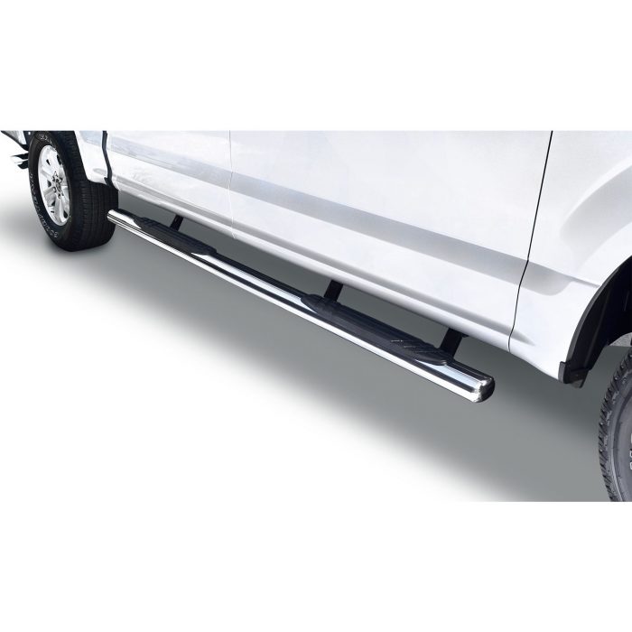 Go Rhino 684415587PS - 4" OE Xtreme SideSteps With Mounting Bracket Kit - Polished Stainless Steel