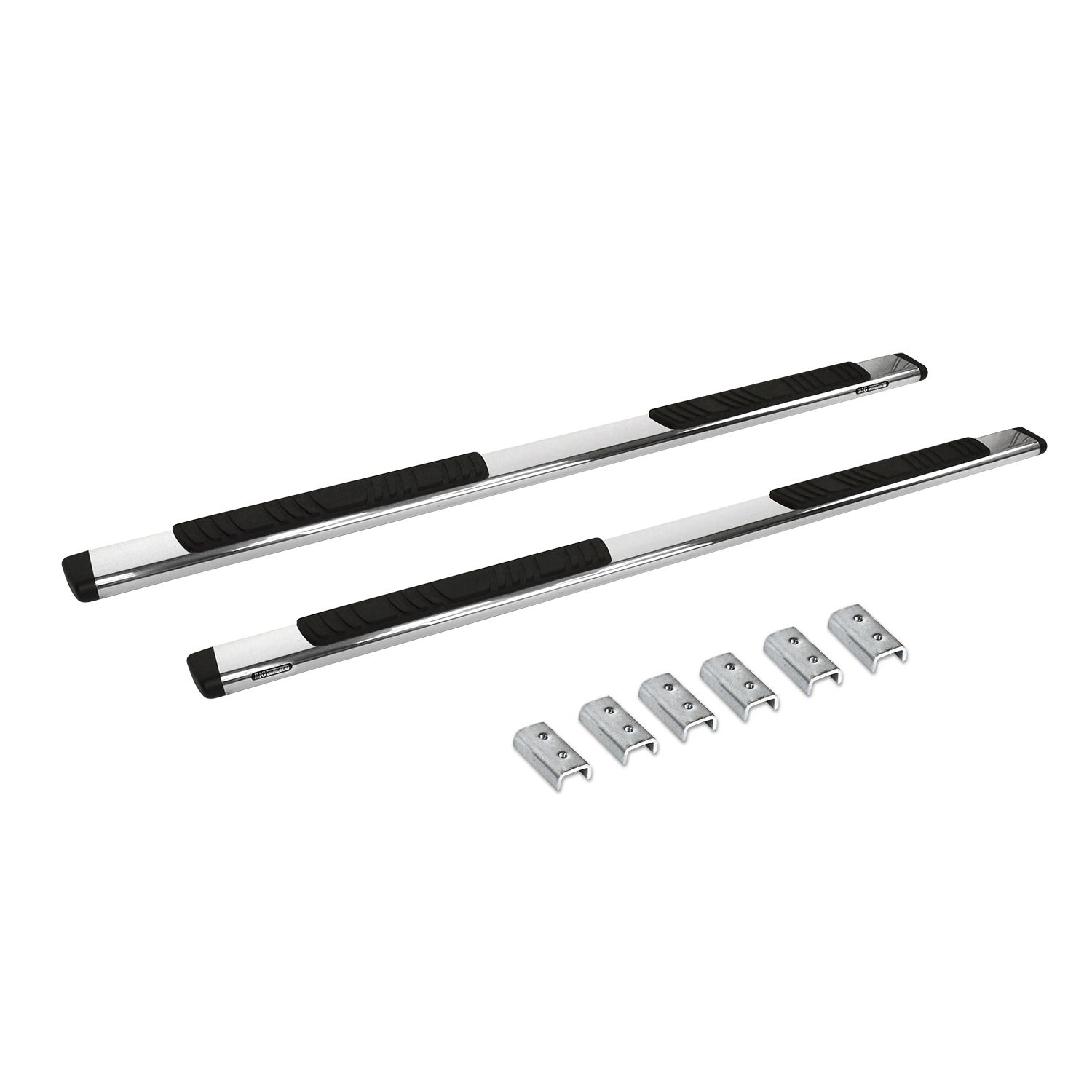 Go Rhino 685490367PS - 5" OE Xtreme Low ProfileSideSteps With Mounting Bracket Kit - Polished Stainless Steel