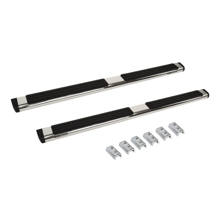 Go Rhino 686404580PS - 6" OE Xtreme SideSteps With Mounting Bracket Kit - Polished Stainless Steel
