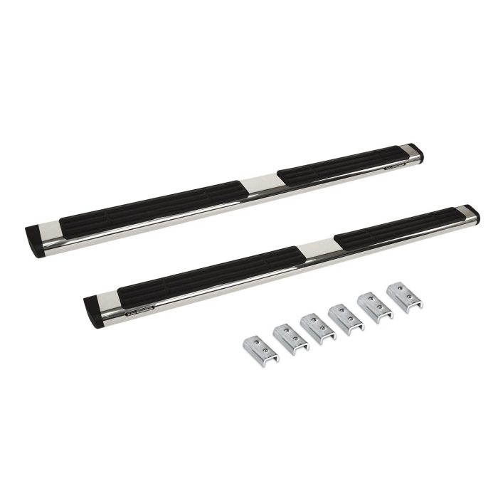 Go Rhino 686036880PS - 6" OE Xtreme SideSteps With Mounting Bracket Kit - Polished Stainless Steel