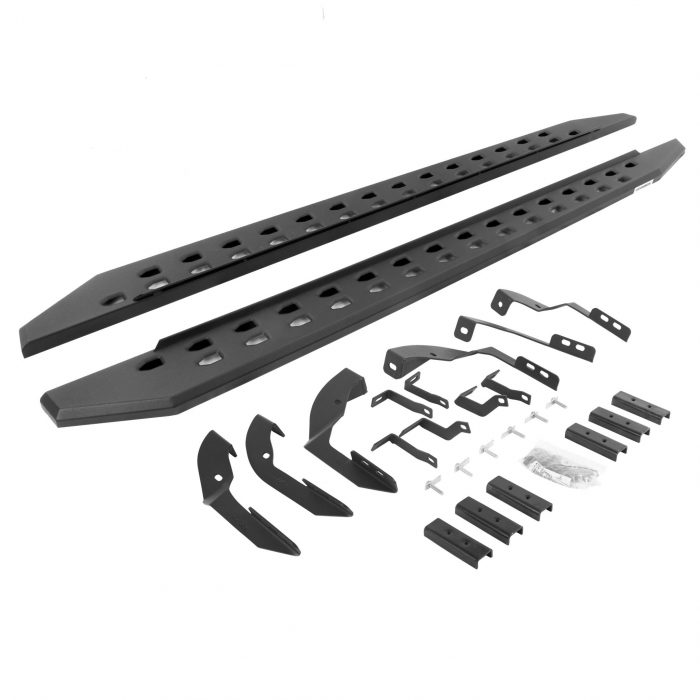 Go Rhino 69404280SPC - RB10 Slim Line Running Boards With Mounting Brackets - Textured Black