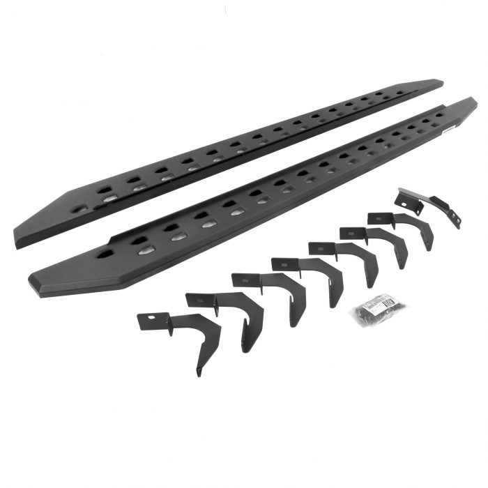 Go Rhino 69423580SPC - RB10 Slim Line Running Boards With Mounting Brackets - Textured Black