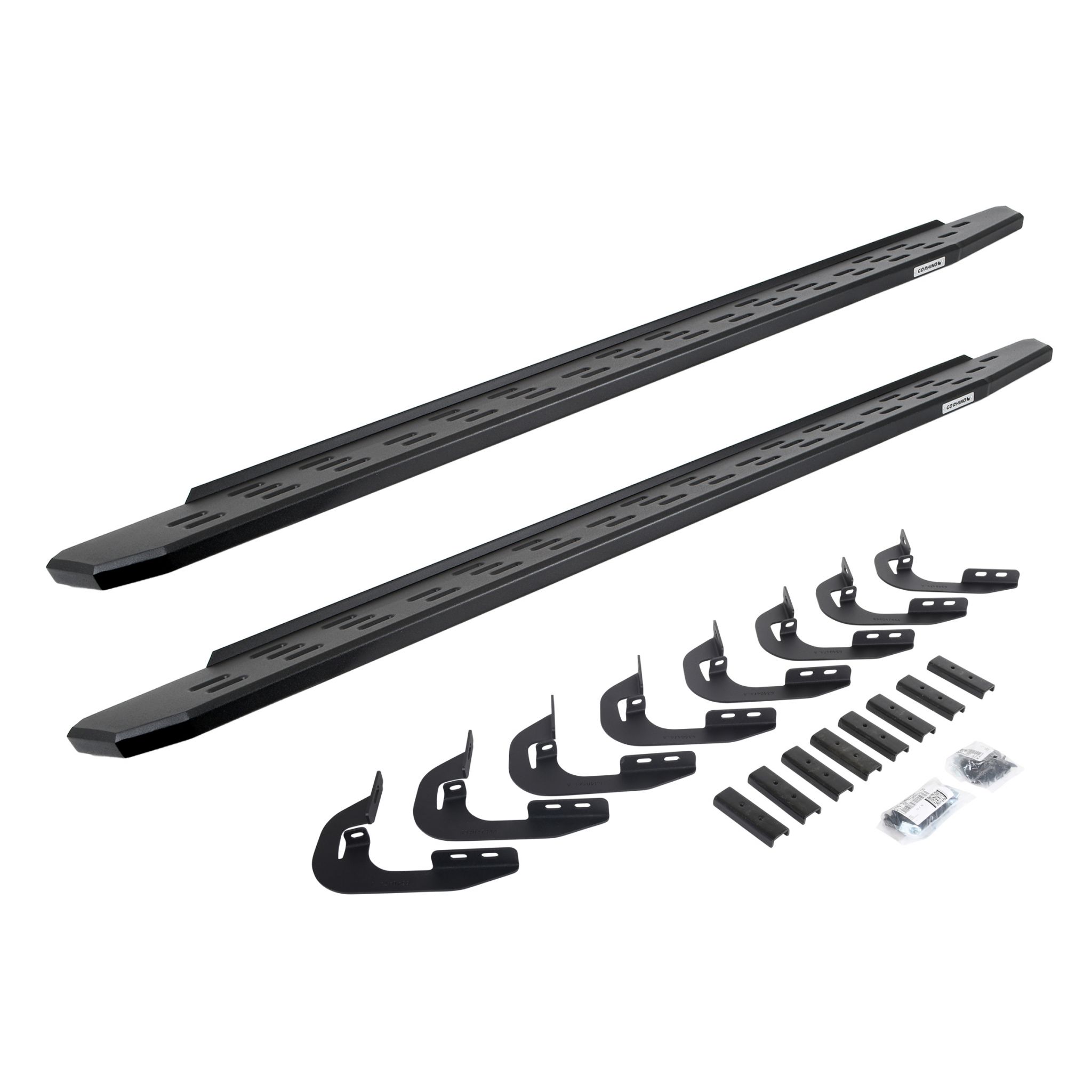 Go Rhino 69604787PC - RB30 Running Boards with Mounting Bracket Kit - Textured Black