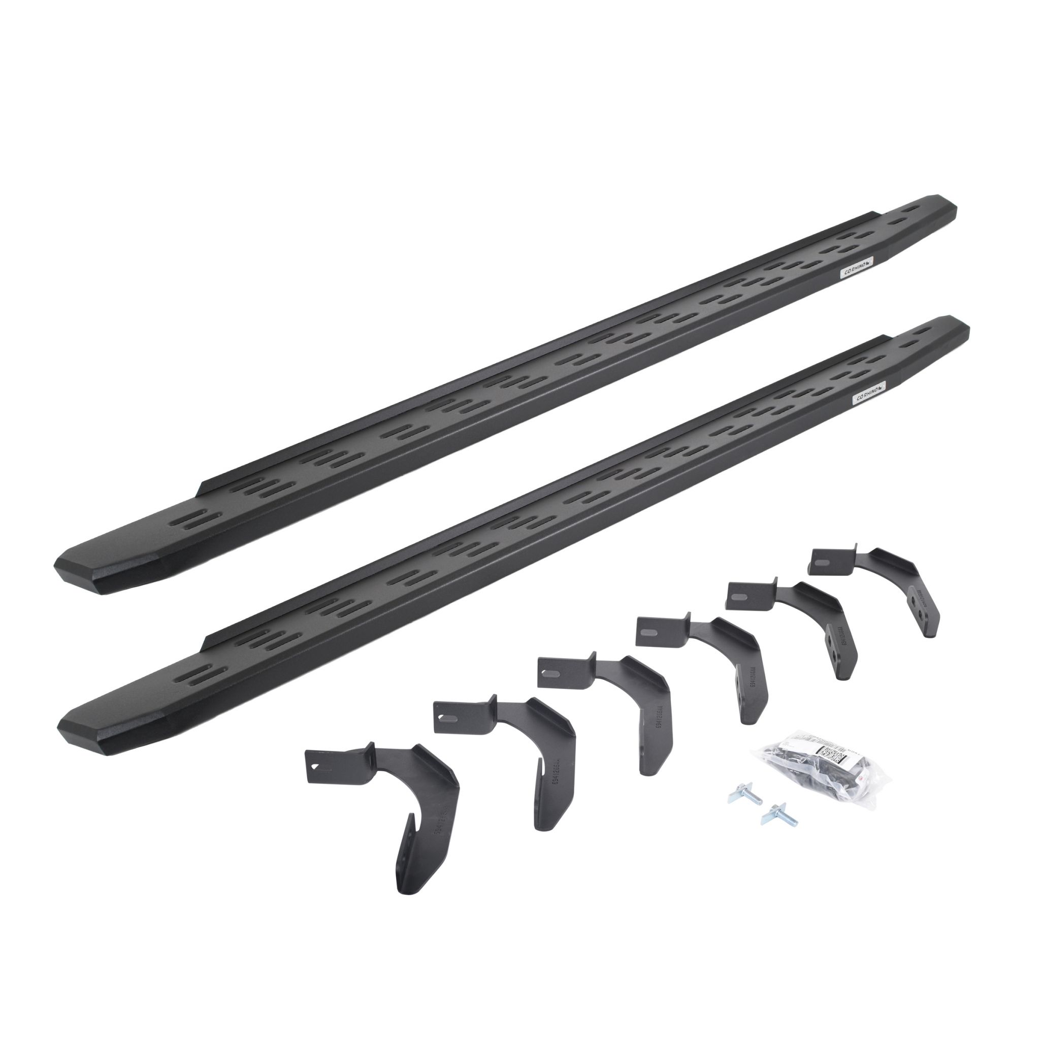 Go Rhino 69612680PC - RB30 Running Boards with Mounting Bracket Kit - Textured Black