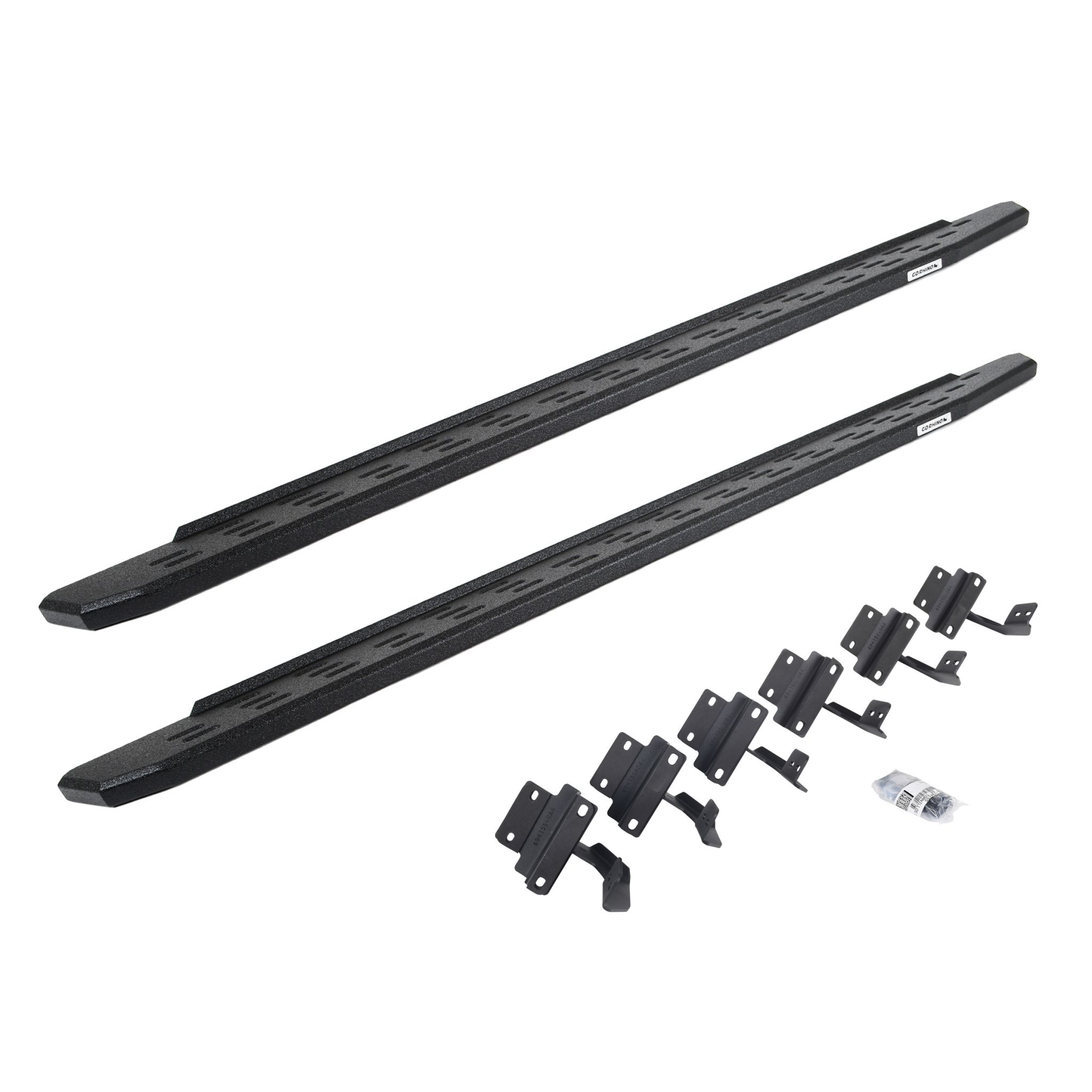 Go Rhino 69615587T - RB30 Running Boards with Mounting Bracket Kit - Protective Bedliner Coating