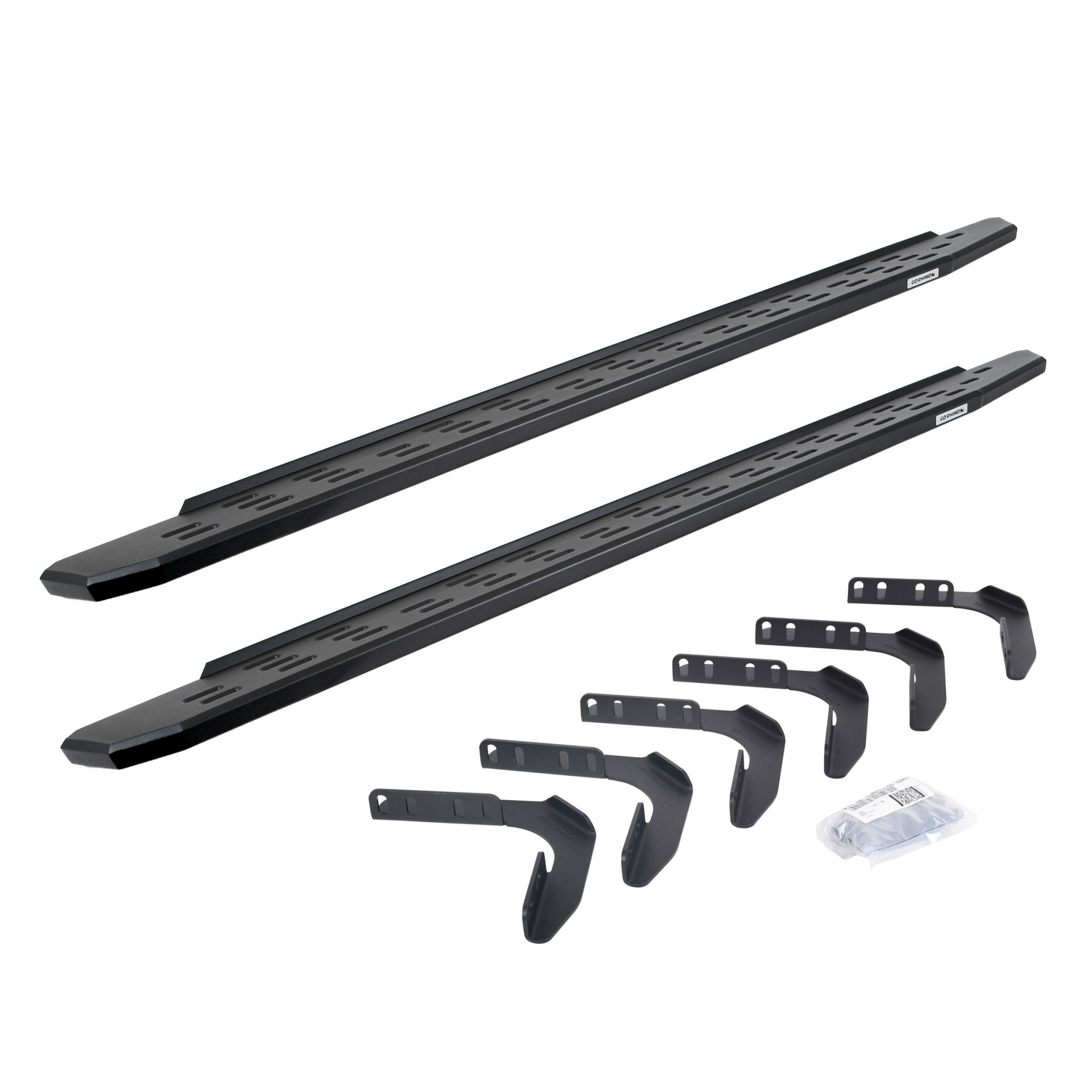 Go Rhino 69618087PC - RB30 Running Boards with Mounting Bracket Kit - Textured Black