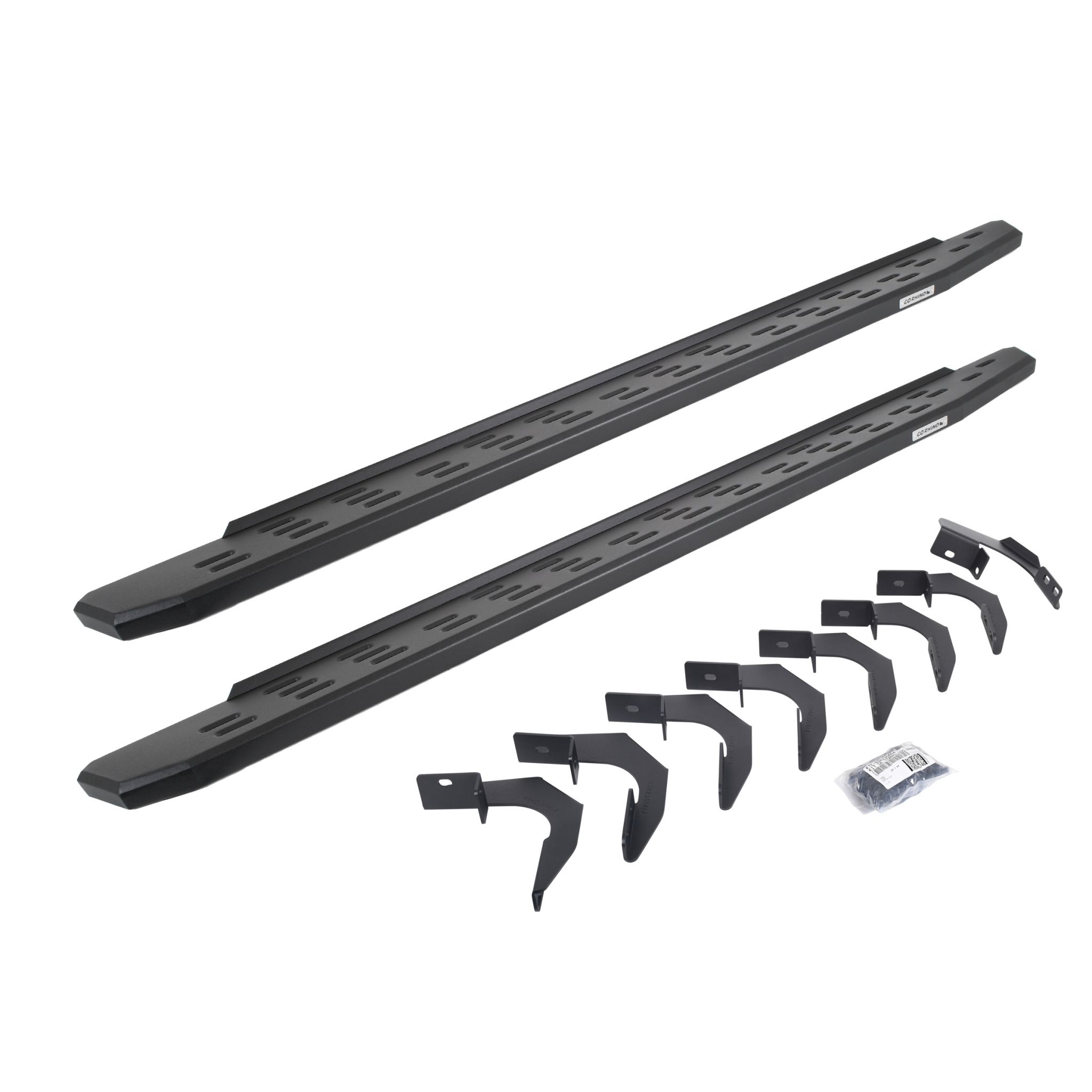 Go Rhino 69623580PC - RB30 Running Boards with Mounting Bracket Kit - Textured Black