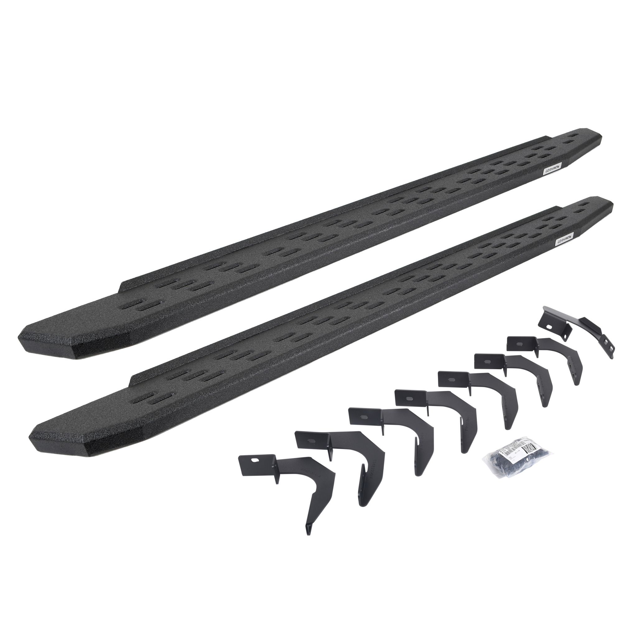 Go Rhino 69623580T - RB30 Running Boards with Mounting Bracket Kit - Protective Bedliner Coating