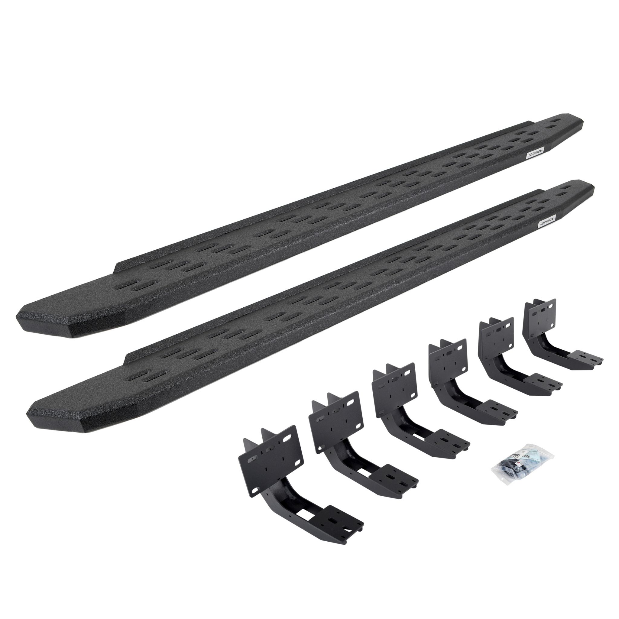 Go Rhino 69630680T - RB30 Running Boards with Mounting Bracket Kit - Protective Bedliner Coating