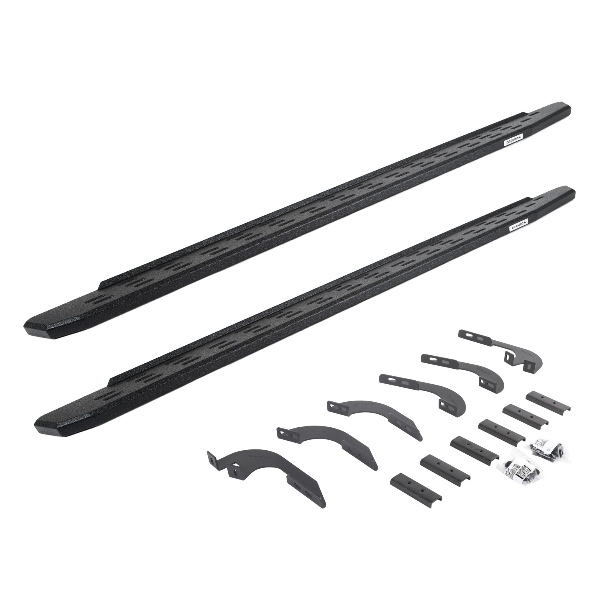 Go Rhino 69642987T - RB30 Running Boards with Mounting Bracket Kit - Protective Bedliner Coating