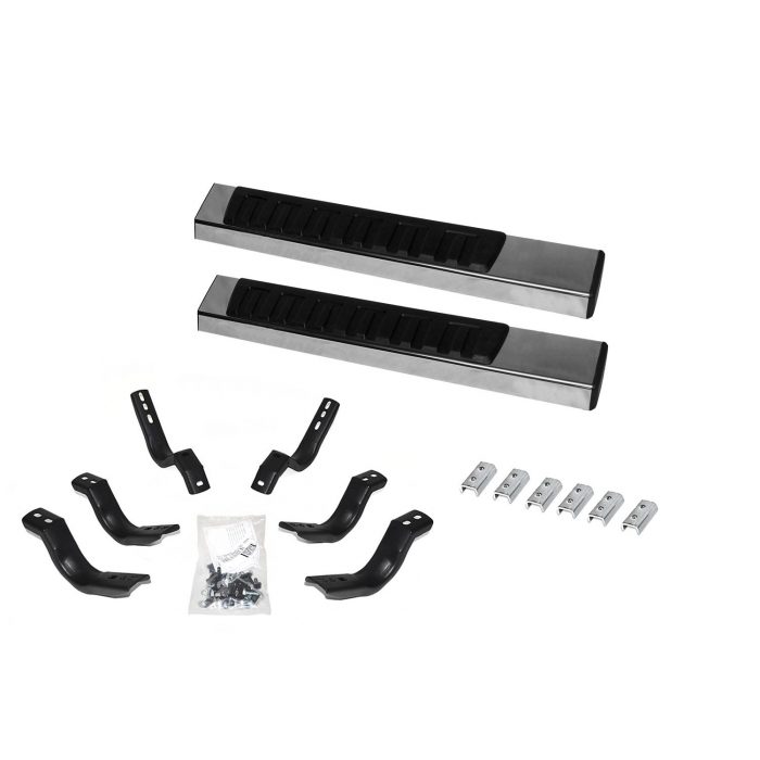 Go Rhino 6862418052PS - 6" OE Xtreme II SideSteps With Mounting Bracket Kit - Polished Stainless Steel