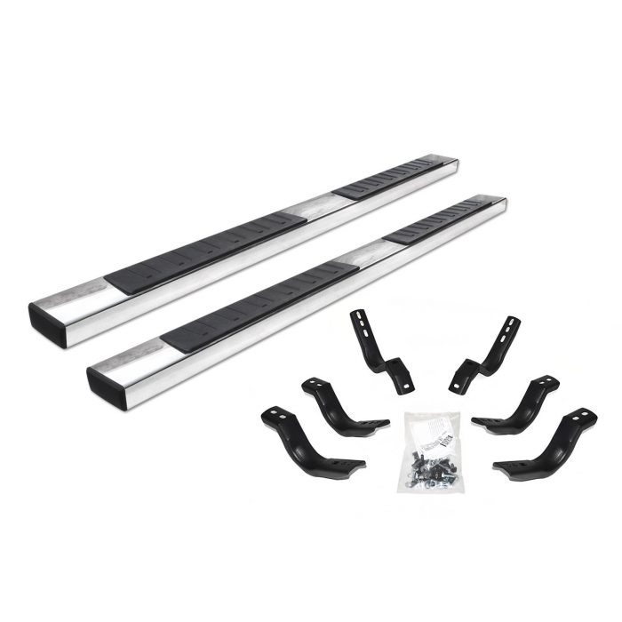 Go Rhino 6862404787PS - 6" OE Xtreme II SideSteps With Mounting Bracket Kit - Polished Stainless Steel
