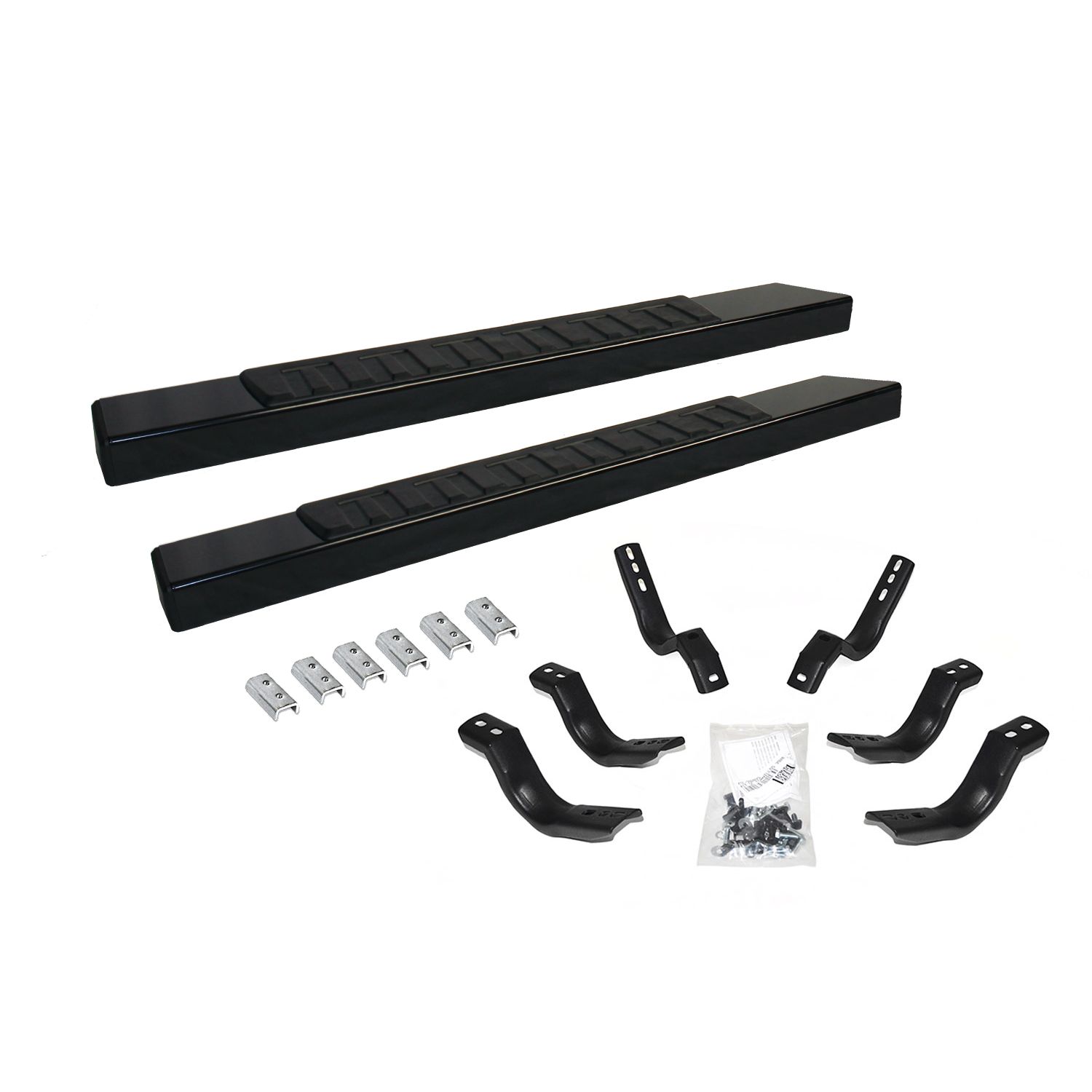 Go Rhino 6862404552T - 6" OE Xtreme II SideSteps With Mounting Bracket Kit - Textured Black