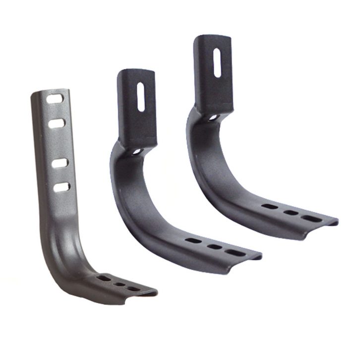 Go Rhino 6840495 - OE Xtreme Side Steps - Mounting Brackets Only -Textured Black