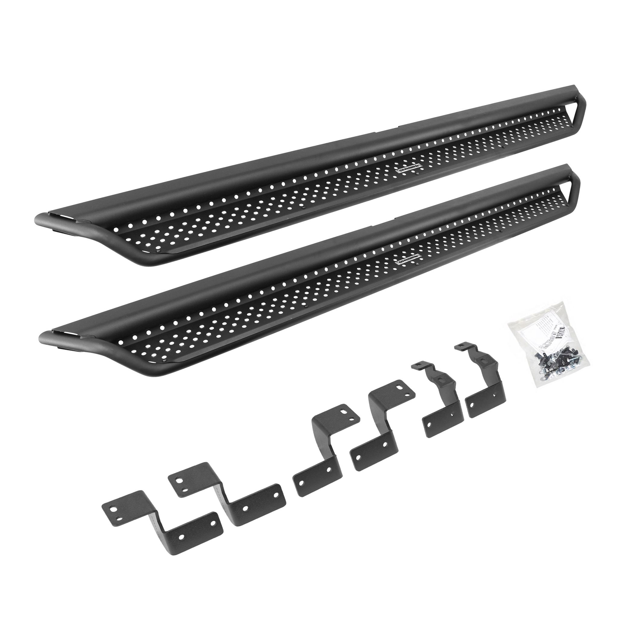 Go Rhino D14425T - Dominator Xtreme D1 SideSteps With Mounting Bracket Kit - Textured Black
