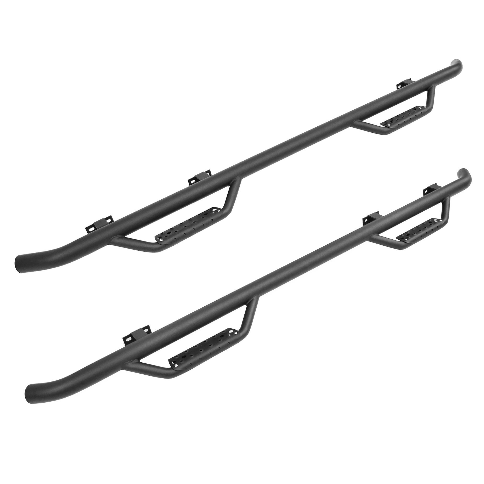 Go Rhino D24156T - Dominator Classic D2 SideSteps With Mounting Bracket Kit - Textured Black