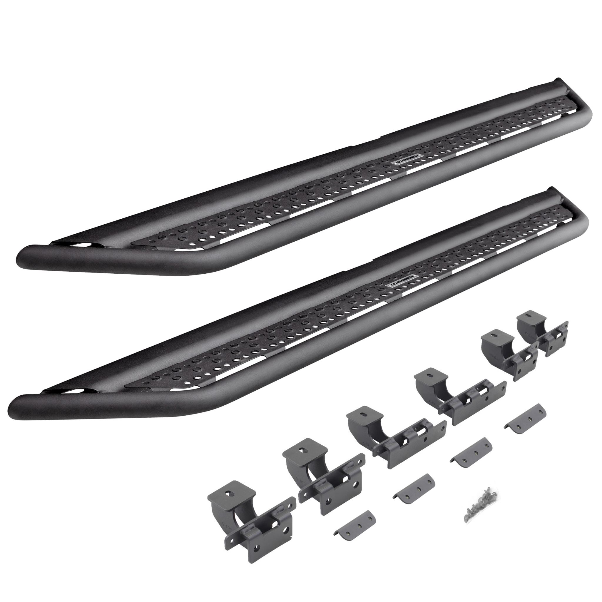 Go Rhino D64516T - Dominator Xtreme D6 SideSteps With Mounting Bracket Kit - Textured Black