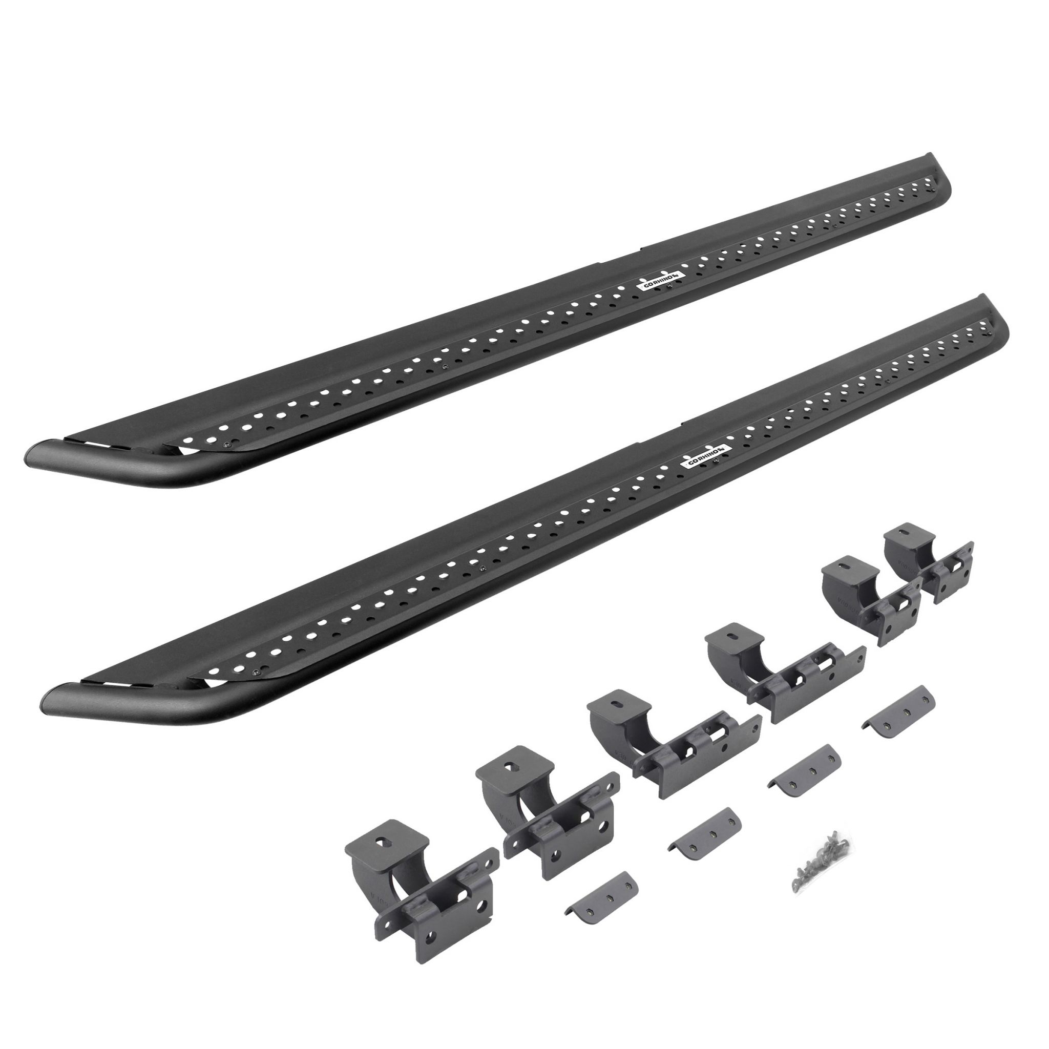 Go Rhino DSS4516T - Dominator Xtreme DSS SideSteps With Mounting Bracket Kit - Textured Black