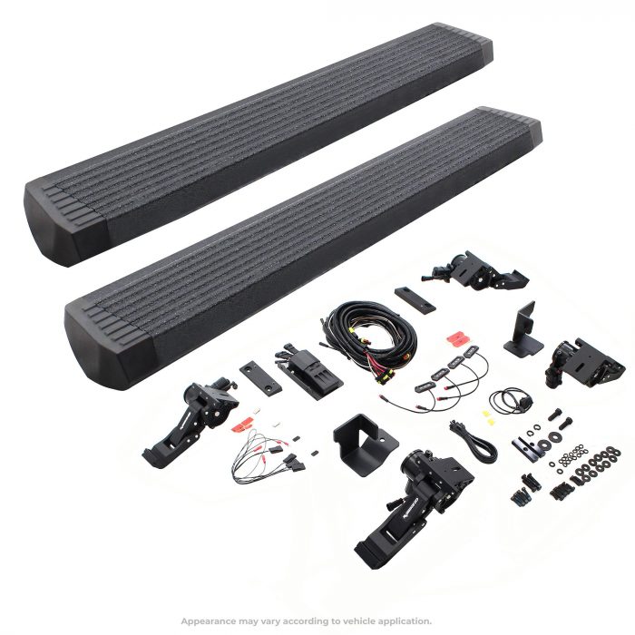 Go Rhino 20492752T - E1 Electric Running Boards With Mounting Brackets - Protective Bedliner Coating