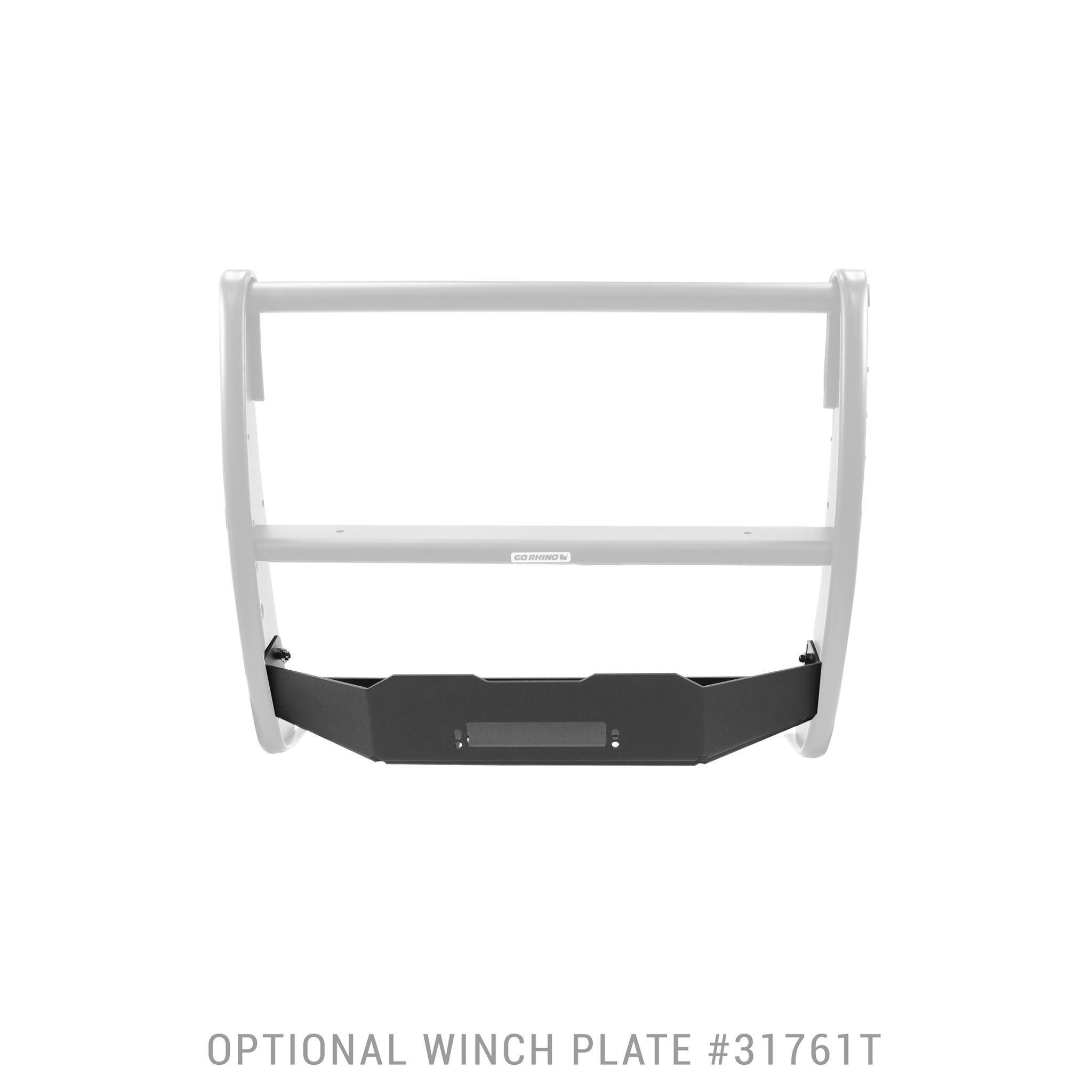 Go Rhino 31761T - 3100 Series StepGuard - Winch Tray Kit - Textured Black