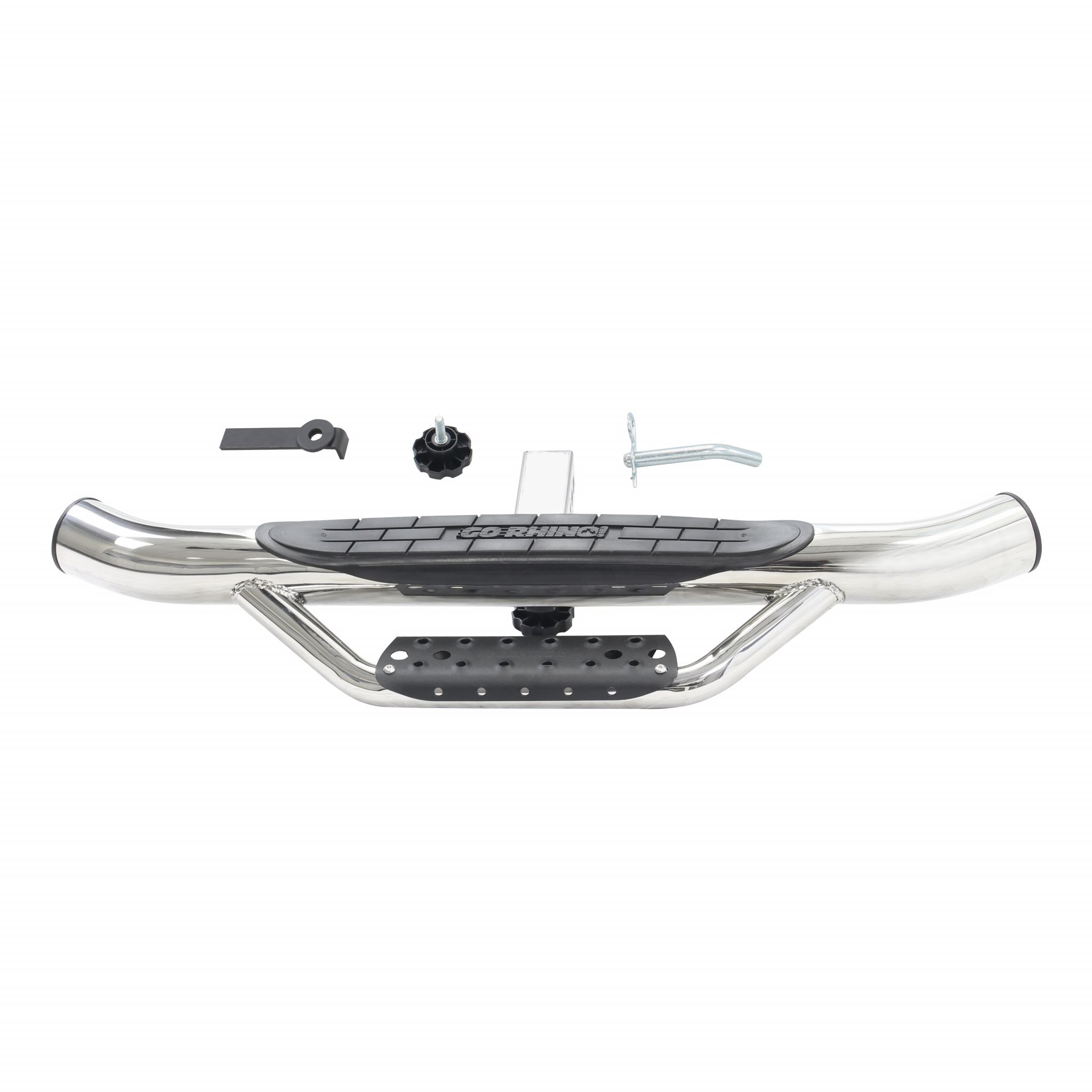 Go Rhino D360PS - Dominator Hitch Step - Polished Stainless Steel