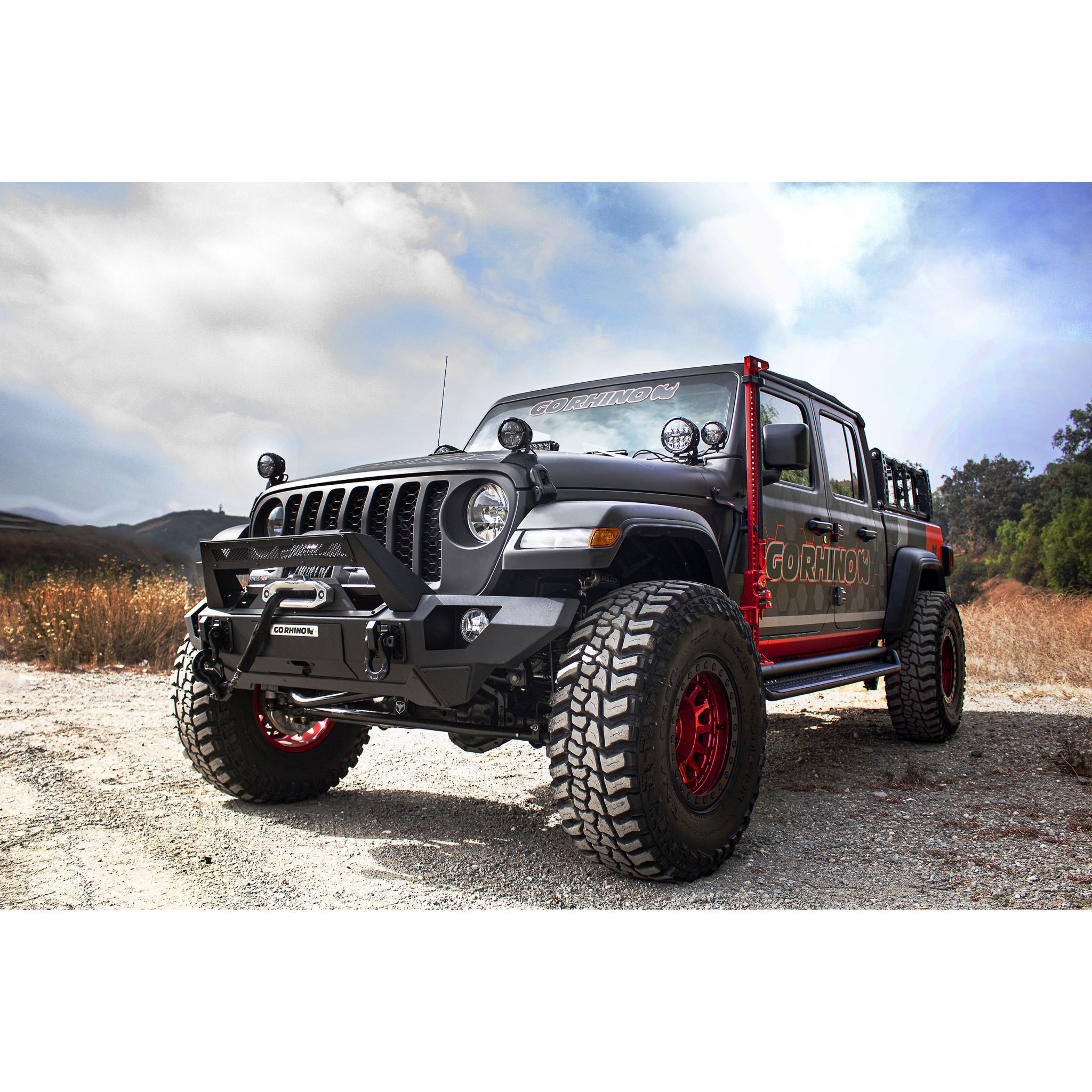 Go Rhino D14516T - Dominator Xtreme D1 SideSteps With Mounting Bracket Kit - Textured Black