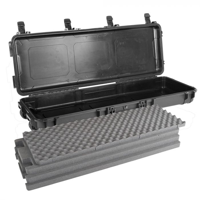 Go Rhino XG451607F - Xventure Gear Hard Case With Foam - Long Box 45" - Textured Black