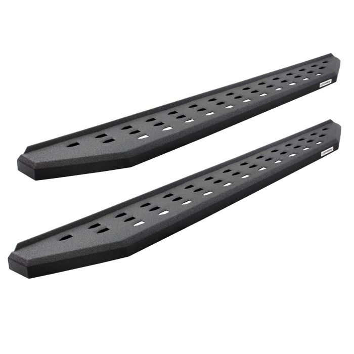Go Rhino - 6940518720T - RB20 Running Boards With Mounting Brackets & 2 Pairs of Drop Steps Kit - Protective Bedliner Coating
