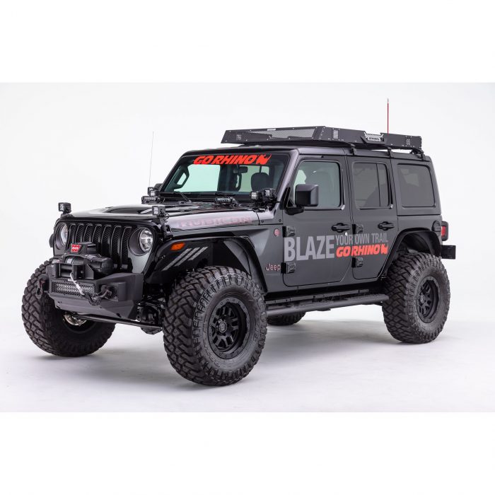 Go Rhino 331100T - Rockline Front Stubby Bumper - Textured Black