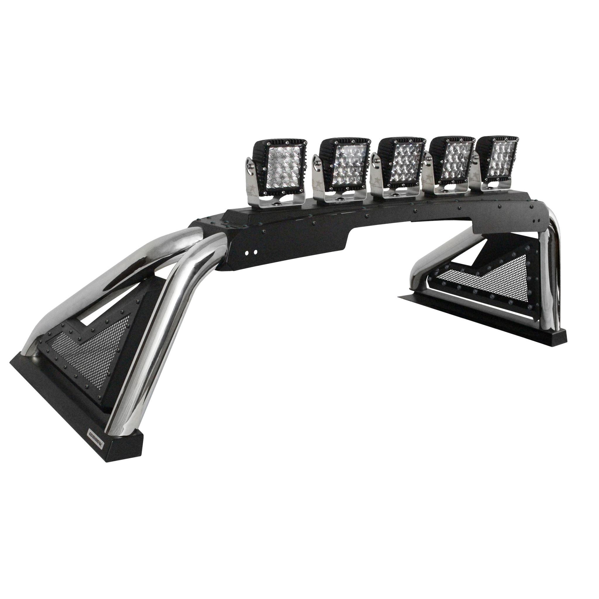 Go Rhino 915600PS - Sport Bar 2.0 with Power Actuated Retractable Light Mount - Polished Stainless Steel