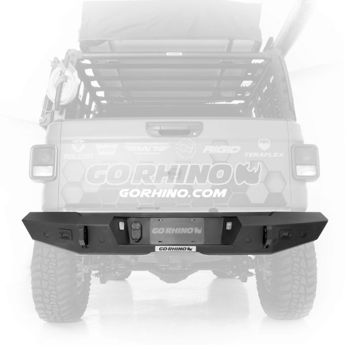 Go Rhino 273120T - Trailline Rear Full Width Bumper - Textured Black