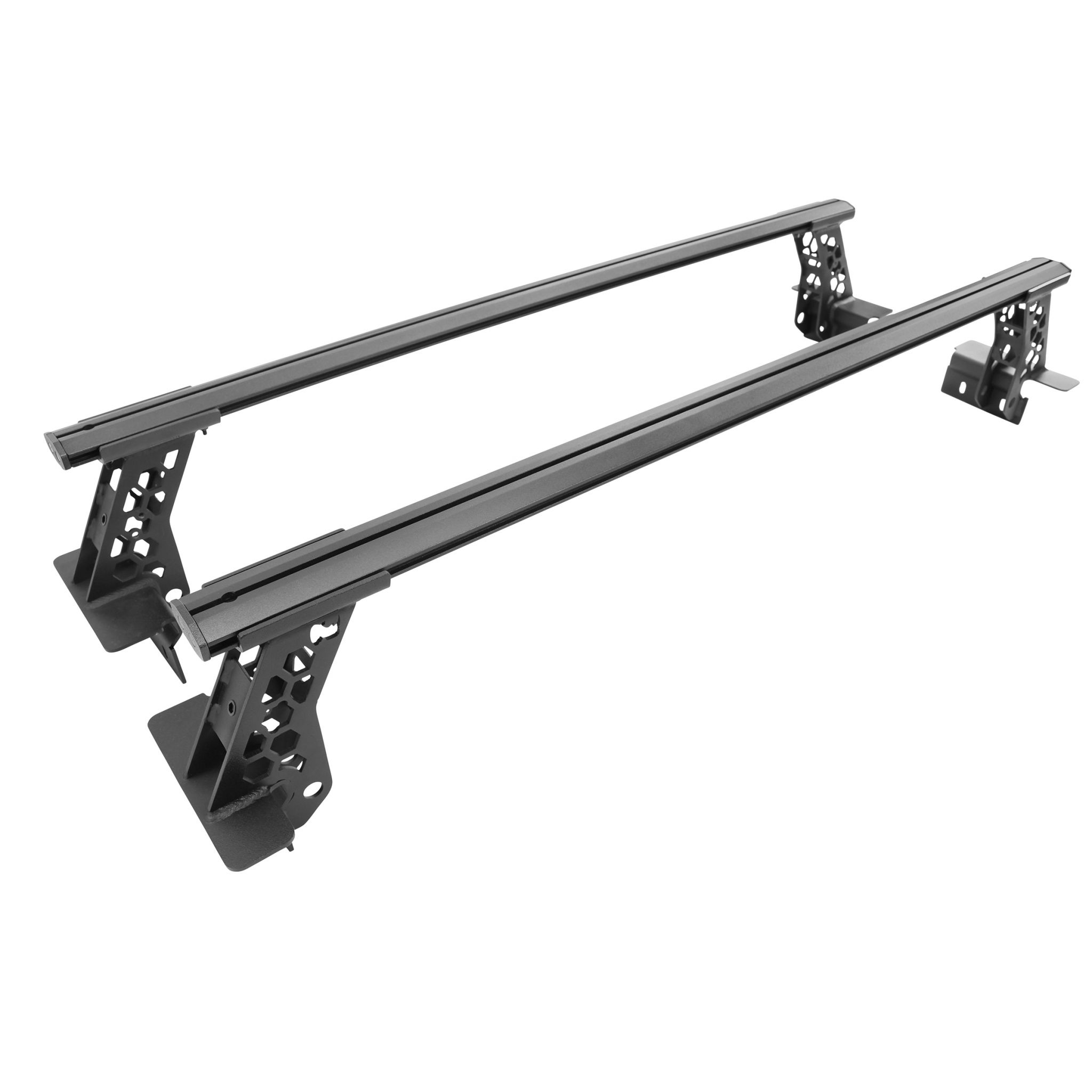 Go Rhino 5935001T - XRS Cross Bars - Truck Bed Rail Kit for Full-Sized Trucks without Tonneau Covers - Textured Black
